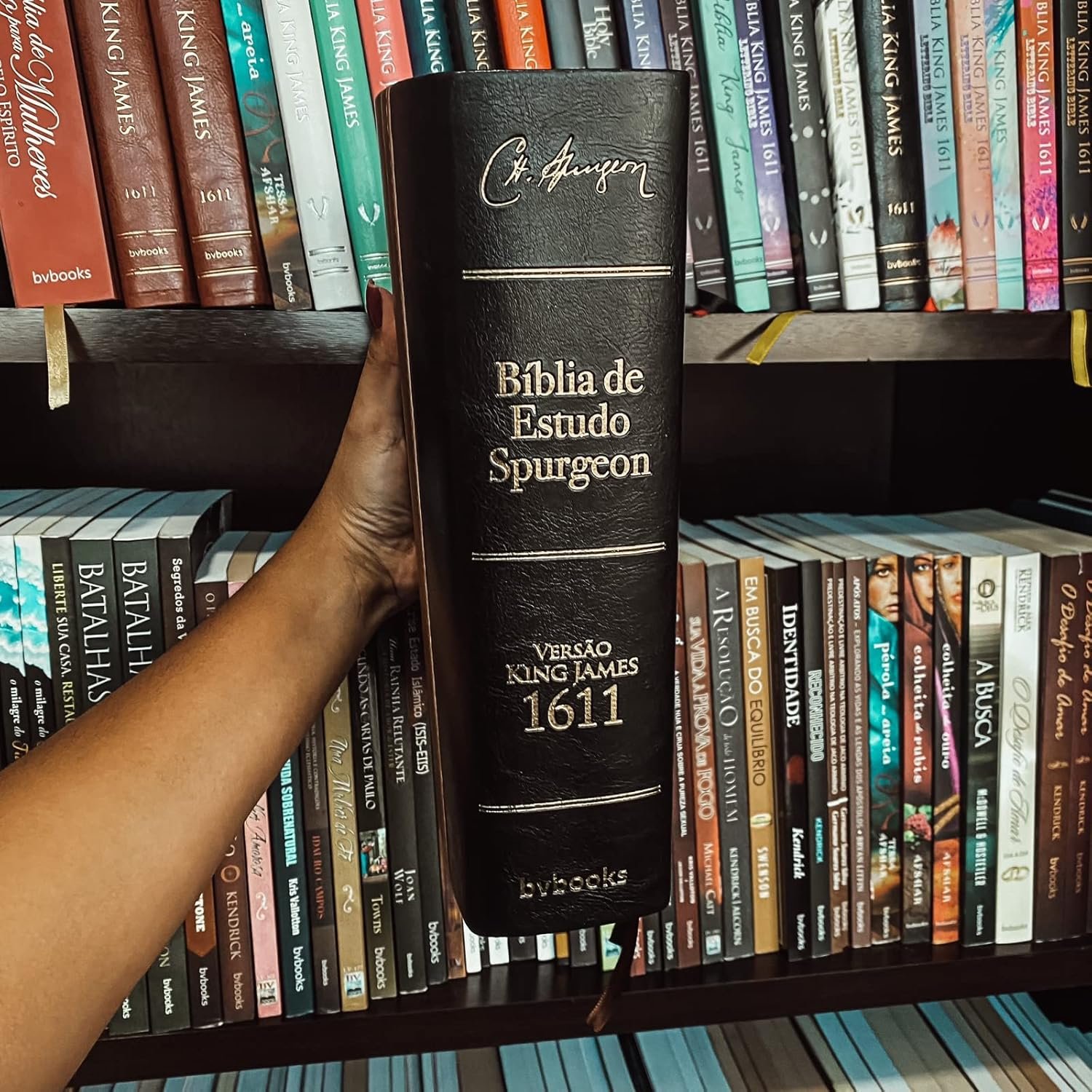 Bíblia de estudos e sermões de C.H. Spurgeon - Capa luxo - Imagem 4